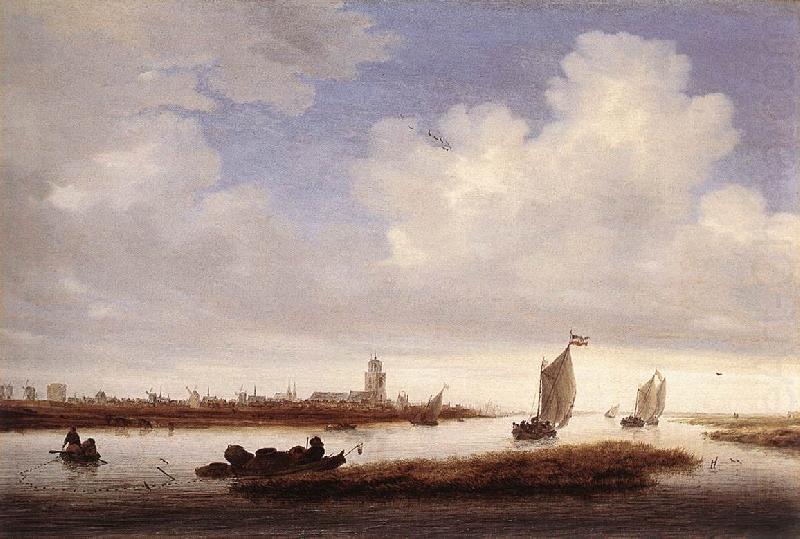 RUYSDAEL, Salomon van View of Deventer Seen from the North-West af china oil painting image